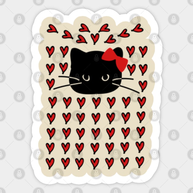 Love love cat Sticker by CindyS